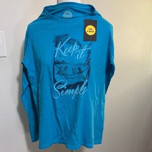 Life is Good 'Keep It Simple' Teal Long-Sleeve Shirt